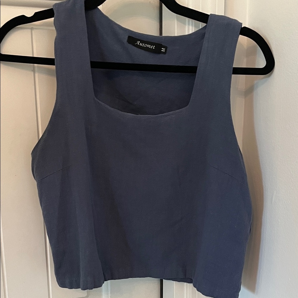 NWOT Blue Women's Top and Shorts Set
